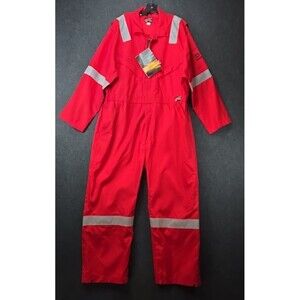 Red Wing Coveralls Mens 50 S (up to 5'9') Flame Resistant Spread Collar Full Zip